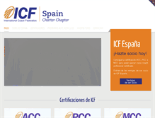 Tablet Screenshot of icfespana.com